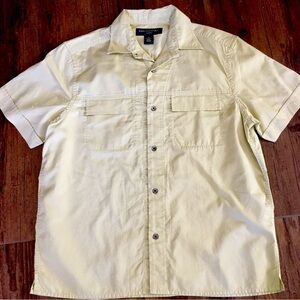 Men's Cream Short Sleeve Shirt M